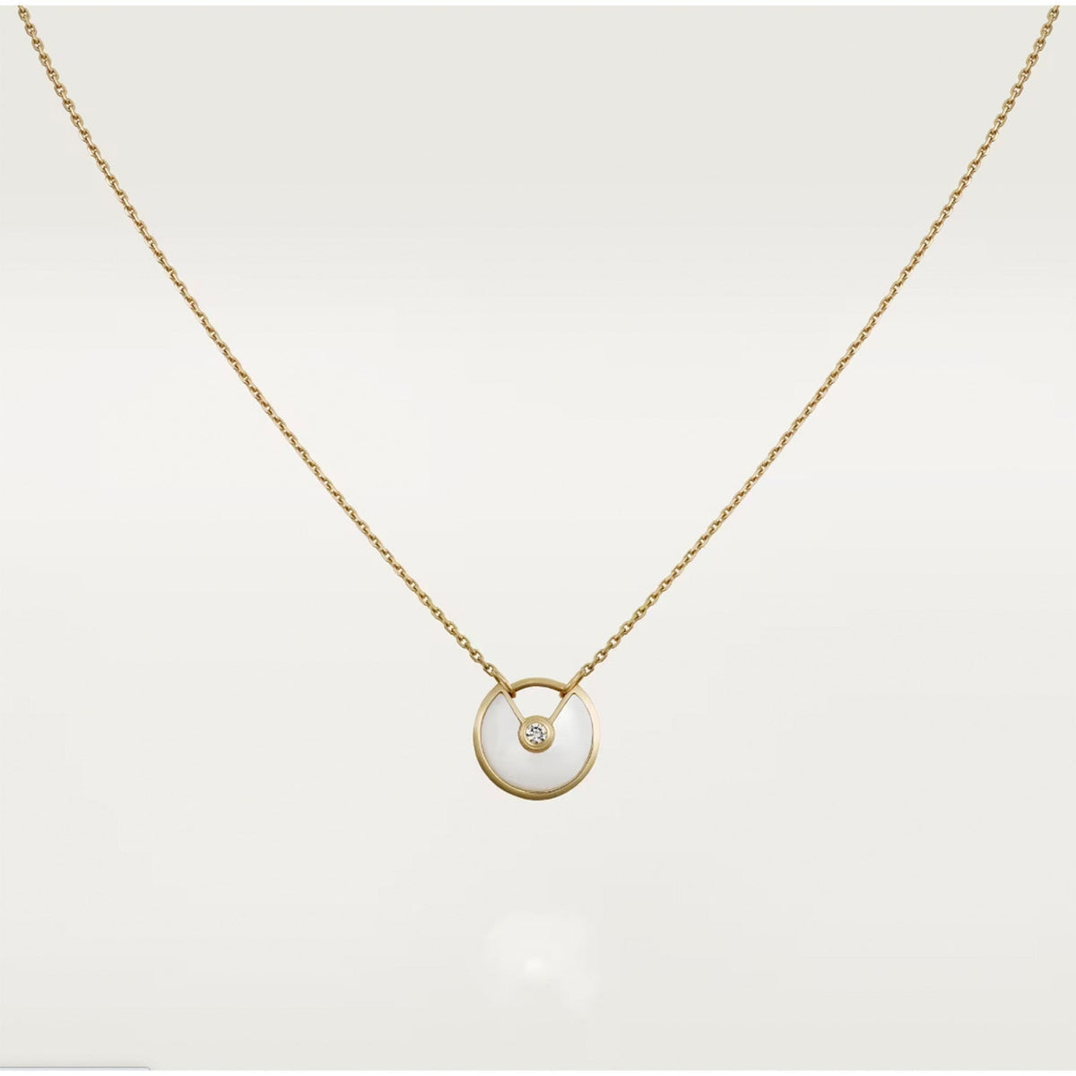 [Super CiCi ]AMULETTE ROSE GOLD MOP NECKLACE