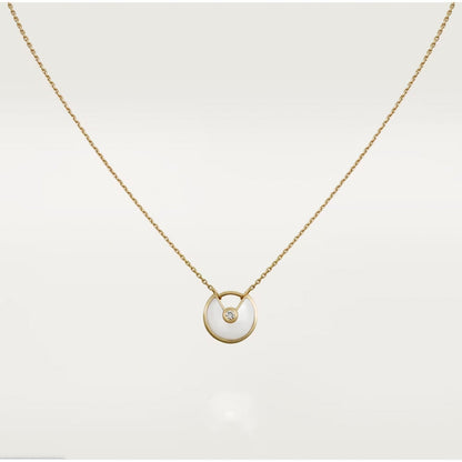 [Super CiCi ]AMULETTE ROSE GOLD MOP NECKLACE