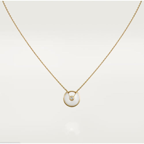 [Super CiCi ]AMULETTE ROSE GOLD MOP NECKLACE