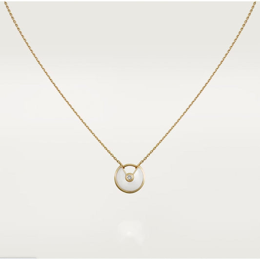 [Super CiCi ]AMULETTE ROSE GOLD MOP NECKLACE