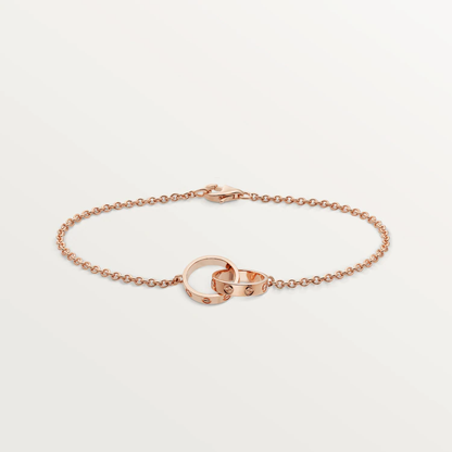 [Super CiCi ]LOVE BRACELET DOUBLE RING