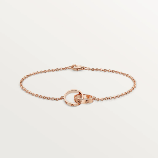 [Super CiCi ]LOVE BRACELET DOUBLE RING