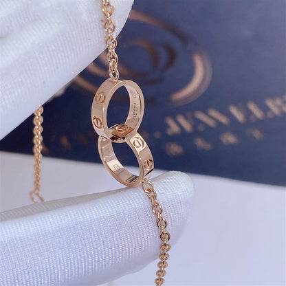 [Super CiCi ]LOVE BRACELET DOUBLE RING