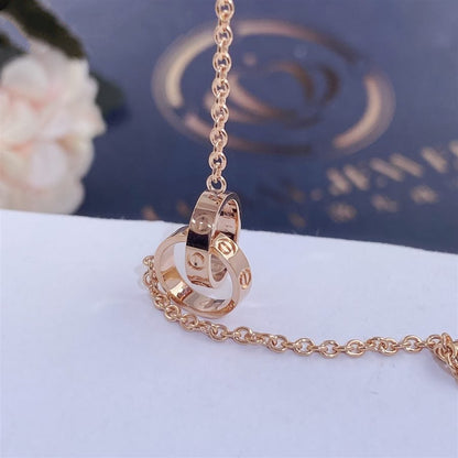 [Super CiCi ]LOVE BRACELET DOUBLE RING