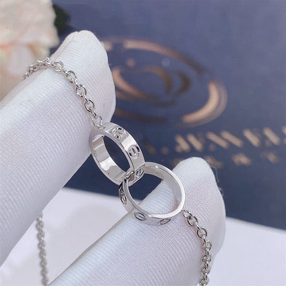 [Super CiCi ]LOVE BRACELET DOUBLE RING