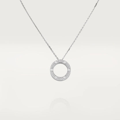 [Super CiCi ]LOVE NECKLACE ADJUSTABLE SILVER