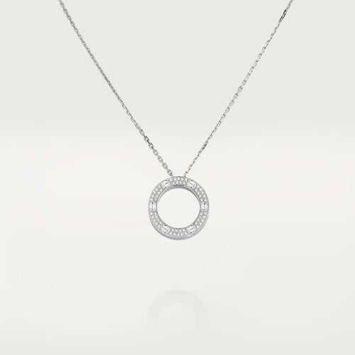 [Super CiCi ]LOVE NECKLACE ADJUSTABLE SILVER