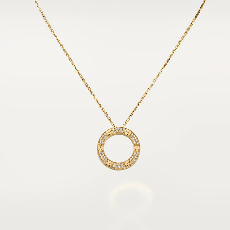 [Super CiCi ]LOVE NECKLACE ADJUSTABLE ROSE GOLD