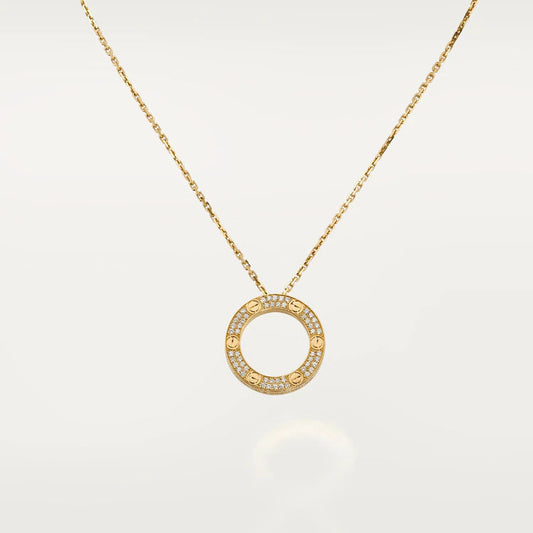 [Super CiCi ]LOVE NECKLACE ADJUSTABLE ROSE GOLD