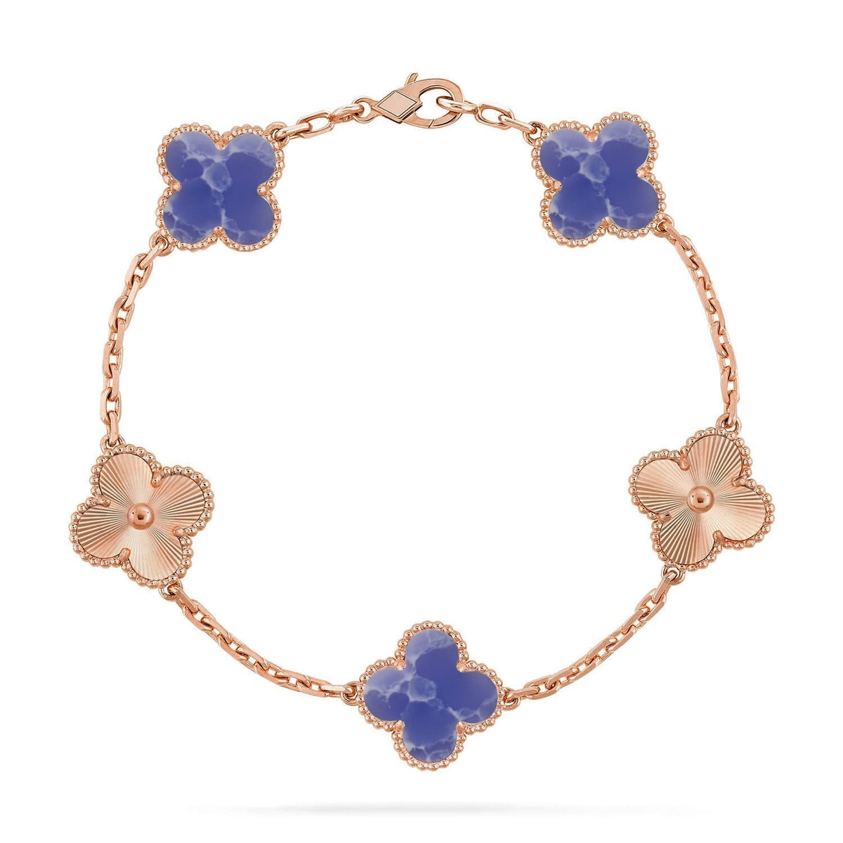 [Super CiCi ]CLOVER 5 MOTIF BLUE VEINS BRACELET COLLECTION