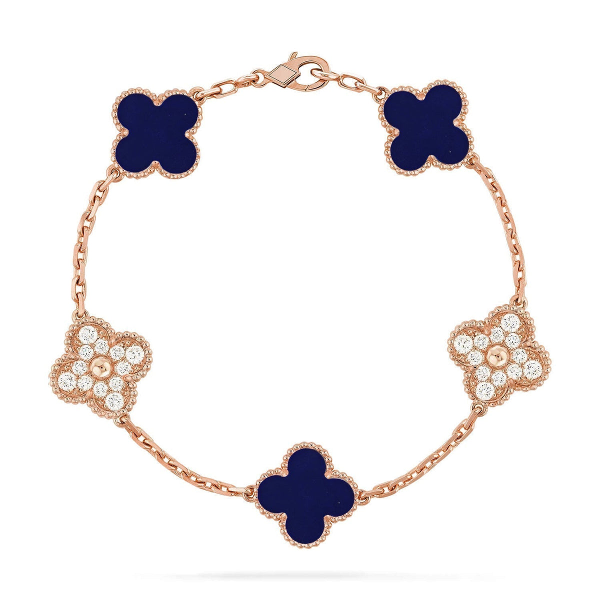 [Super CiCi ]CLOVER 5 MOTIF LAPIS LAZULI BRACELET COLLECTION