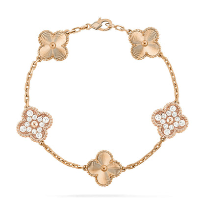 [Super CiCi ] CLOVER 5 MOTIF LASER BRACELET COLLECTION