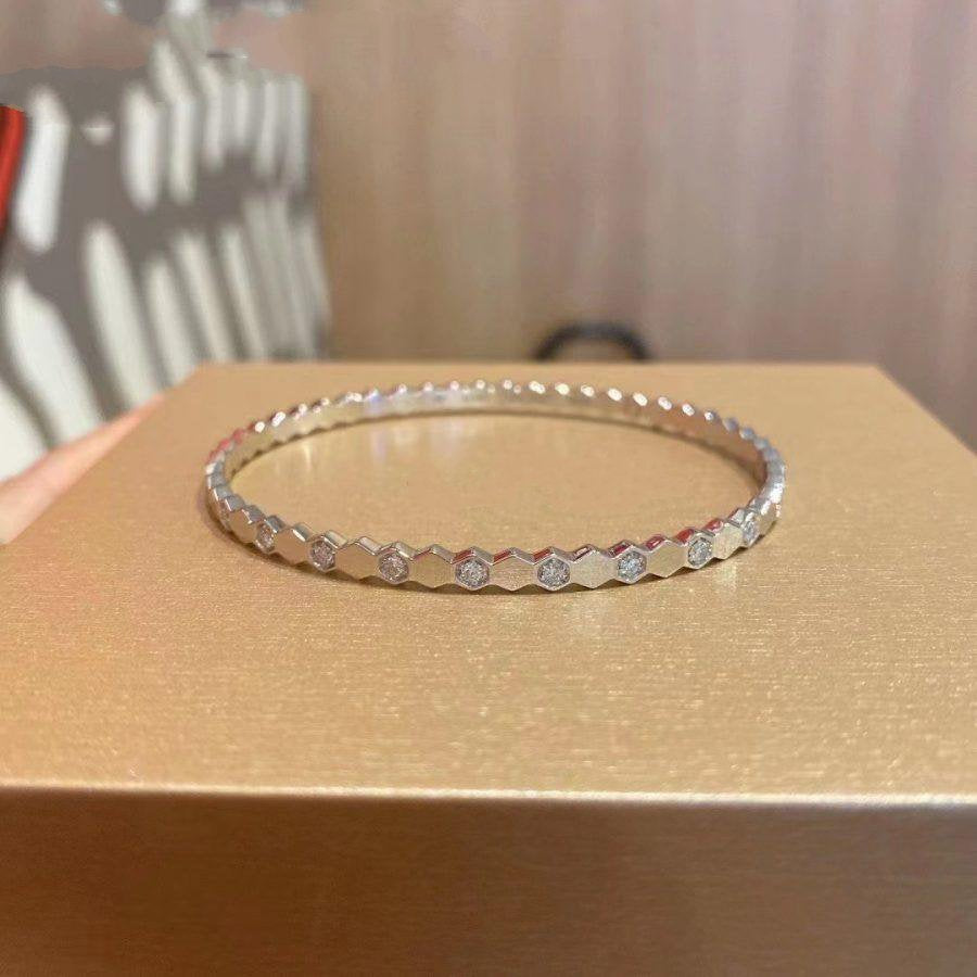 [Super CiCi ]BEE LOVE SILVER DIAMOND BRACELET