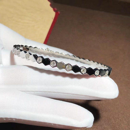 [Super CiCi ]BEE LOVE SILVER DIAMOND BRACELET