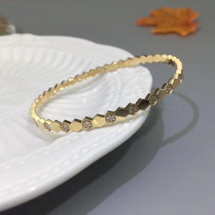 [Super CiCi ]BEE LOVE GOLD DIAMOND BRACELET
