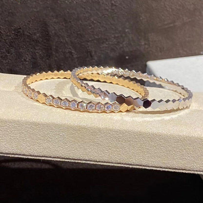 [Super CiCi ]BEE LOVE GOLD BRACELET FULL DIAMOND