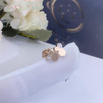 [Super CiCi ]BEE LOVE PINK GOLD DIAMOND EARRINGS