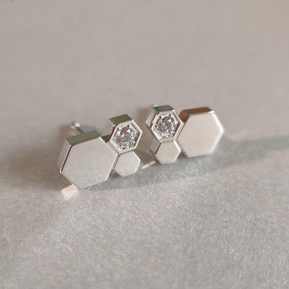 [Super CiCi ]BEE LOVE SILVER DIAMOND EARRINGS