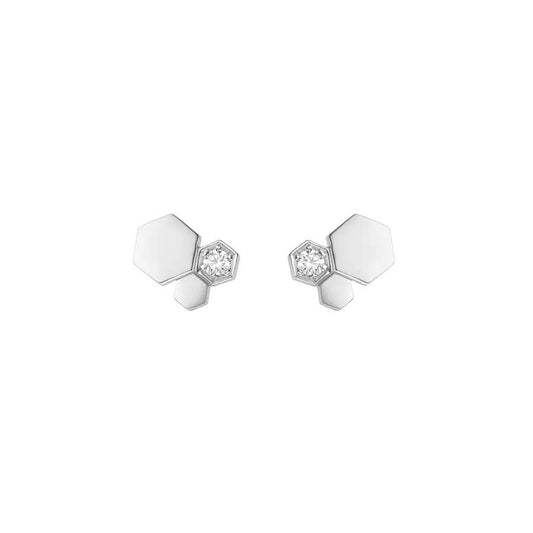 [Super CiCi ]BEE LOVE SILVER DIAMOND EARRINGS