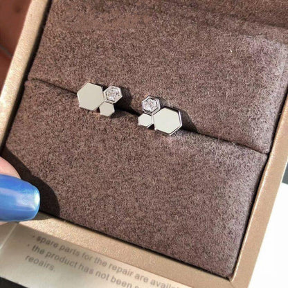 [Super CiCi ]BEE LOVE SILVER DIAMOND EARRINGS