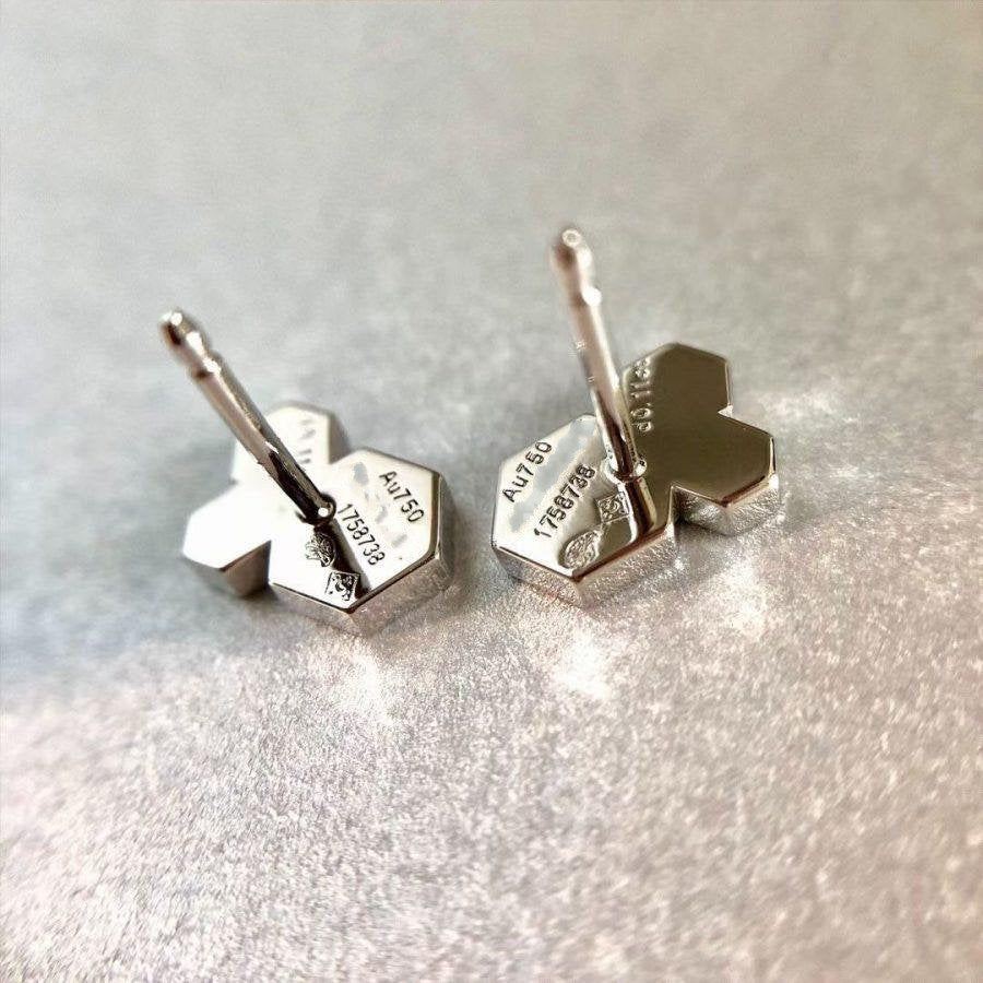 [Super CiCi ]BEE LOVE SILVER DIAMOND EARRINGS