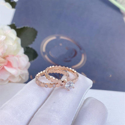 [Super CiCi ]BEE LOVE RING PINK GOLD 1 DIAMOND