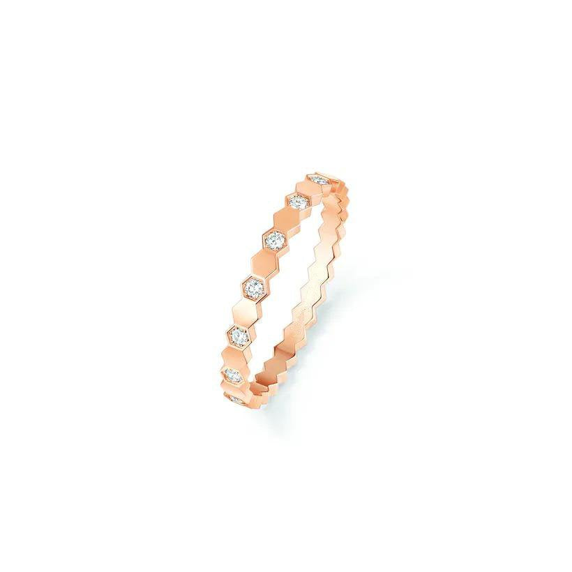 [Super CiCi ]BEE LOVE RING PINK GOLD DIAMOND