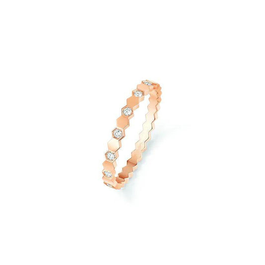 [Super CiCi ]BEE LOVE RING PINK GOLD DIAMOND