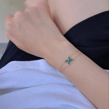 [Super CiCi ]JEUX BRACELET MALACHITE PINK GOLD 1 DIAMOND