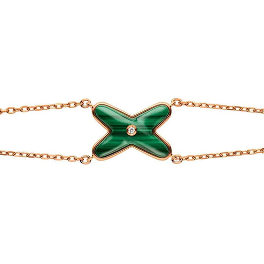 [Super CiCi ]JEUX BRACELET MALACHITE PINK GOLD 1 DIAMOND