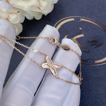 [Super CiCi ]JEUX BRACELET WHITE MOP PINK GOLD 1 DIAMOND