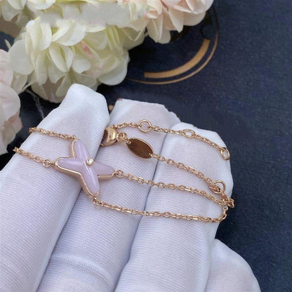 [Super CiCi ]JEUX BRACELET PINK MOP PINK GOLD 1 DIAMOND