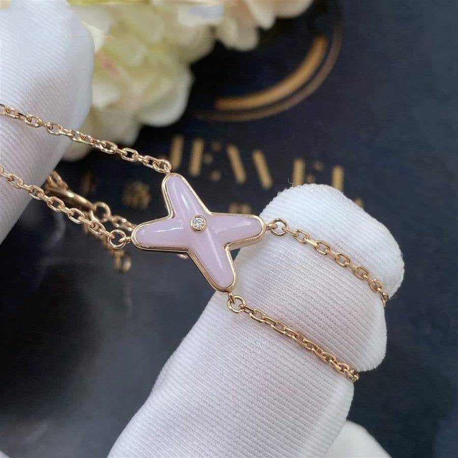 [Super CiCi ]JEUX BRACELET PINK MOP PINK GOLD 1 DIAMOND