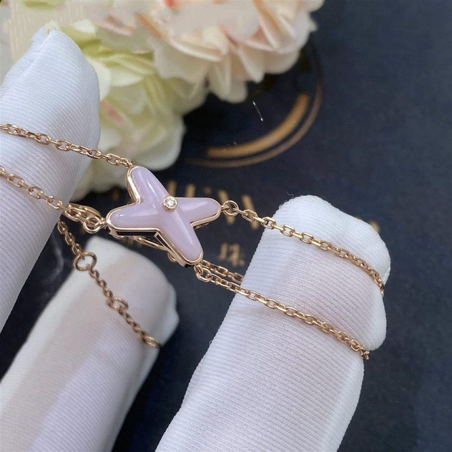 [Super CiCi ]JEUX BRACELET PINK MOP PINK GOLD 1 DIAMOND