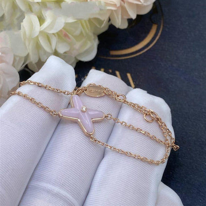 [Super CiCi ]JEUX BRACELET PINK MOP PINK GOLD 1 DIAMOND