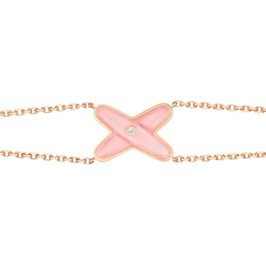 [Super CiCi ]JEUX BRACELET PINK MOP PINK GOLD 1 DIAMOND