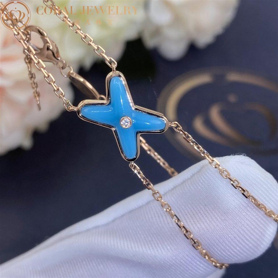 [Super CiCi ]JEUX BRACELET TURQUOISE PINK GOLD 1 DIAMOND
