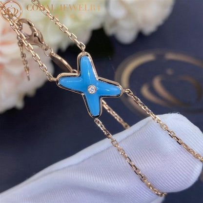 [Super CiCi ]JEUX BRACELET TURQUOISE PINK GOLD 1 DIAMOND