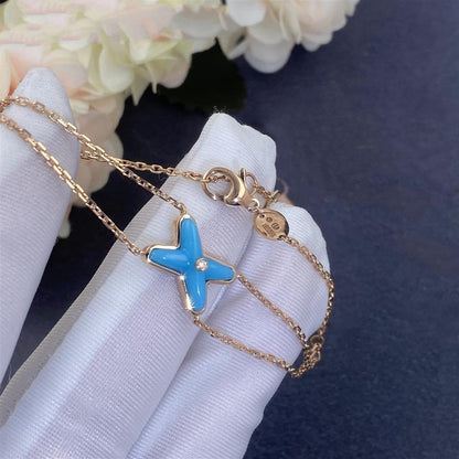 [Super CiCi ]JEUX BRACELET TURQUOISE PINK GOLD 1 DIAMOND