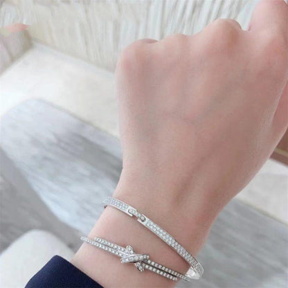 [Super CiCi ]JEUX DE BRACELET DIAMONDS SILVER