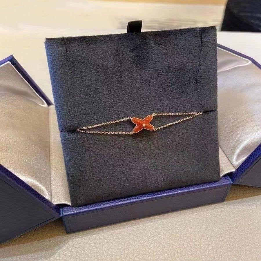 [Super CiCi ]JEUX BRACELET CARNELIAN PINK GOLD 1 DIAMOND
