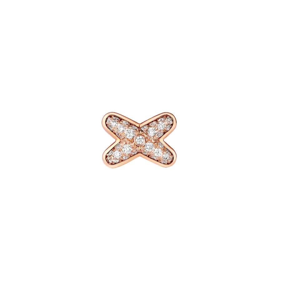 [Super CiCi ]JEUX DE PINK GOLD DIAMOND EARRINGS