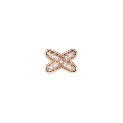 [Super CiCi ]JEUX DE PINK GOLD DIAMOND EARRINGS