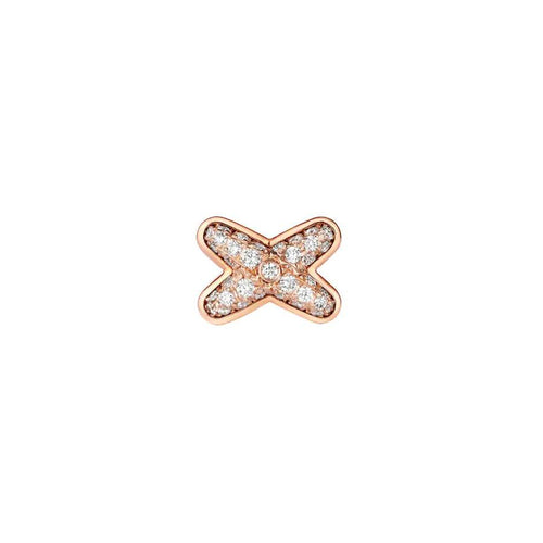 [Super CiCi ]JEUX DE PINK GOLD DIAMOND EARRINGS