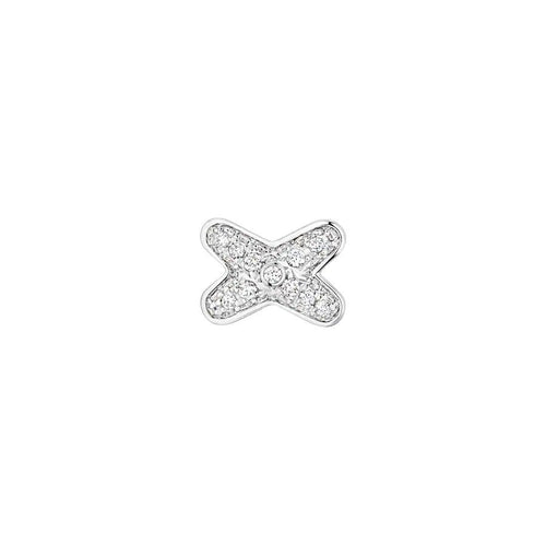 [Super CiCi ]JEUX DE SILVER DIAMOND EARRINGS