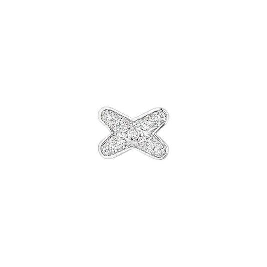 [Super CiCi ]JEUX DE SILVER DIAMOND EARRINGS