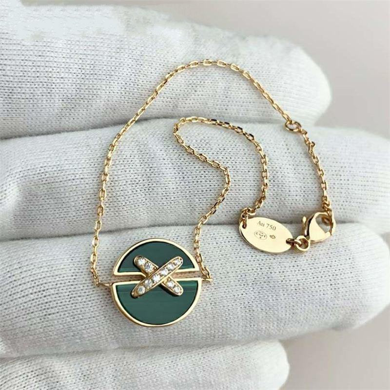 [Super CiCi ]JEUX DE BRACELET MALACHITE PINK GOLD DIAMONDS