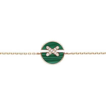 [Super CiCi ]JEUX DE BRACELET MALACHITE PINK GOLD DIAMONDS