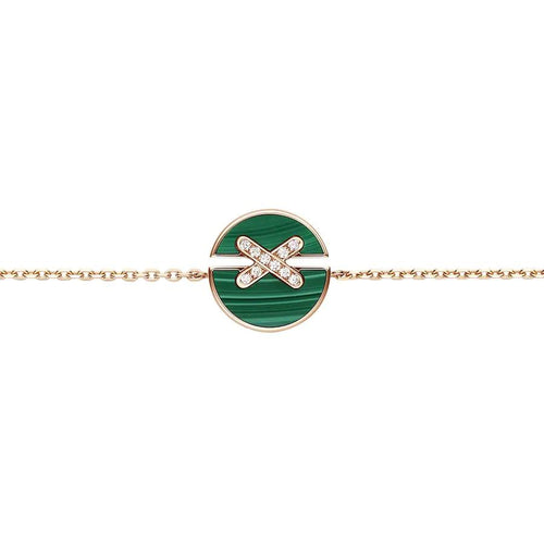 [Super CiCi ]JEUX DE BRACELET MALACHITE PINK GOLD DIAMONDS