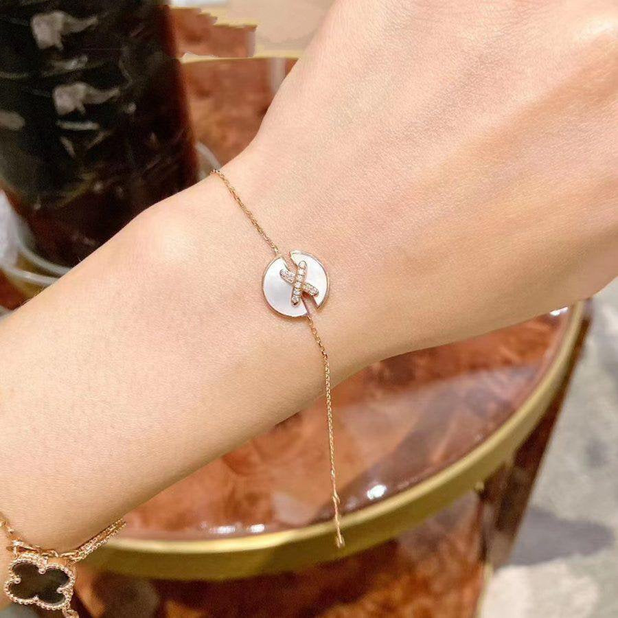 [Super CiCi ]JEUX DE BRACELET MOP PINK GOLD DIAMONDS